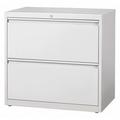 Hirsh 30 inch Wide 2 Drawer Metal Lateral File Cabinet for Home and Office Holds Letter Legal and A4 Hanging Folders Gray