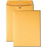 Quality Park High Bulk 9x12 Kraft Clasp Envelopes Clasp - 9 Width x 12 Length - Gummed - Kraft - 100 / Box - Brown Kraft