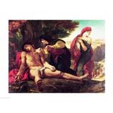 Posterazzi BALXIR239939 St. Sebastian 1836 Poster Print by Eugene Delacroix - 24 x 18 in.