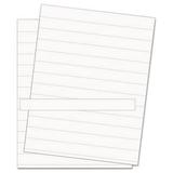 MasterVision Data Card Replacement Sheet 8 1/2 x 11 Sheets White 10/PK - BVCFM1615