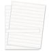 MasterVision Data Card Replacement Sheet 8 1/2 x 11 Sheets White 10/PK - BVCFM1615