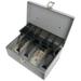 Sparco Products SPR15507 Cash Box- 5 Compartments- 11-.38in.x7-.50in.x3-.38in.- Gray