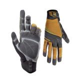 Custom Leathercraft Mocha Brown and Black Large Landscaper Gloves