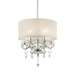 OK Lighting Crystal Silver Chandelier