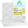 Accumulair Gold 14x18x1 MERV 8 Air Filter (4 Pack)