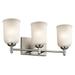 45574NI-Kichler Lighting-Shailene - 3 Light Bath Vanity Approved for Damp Locations - with Transitional inspirations - 8.25 inches tall by 21 inches