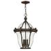 Hinkley Lighting - Three Light Hanging Lantern - San Clemente - 3 Light Large