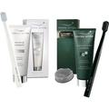 Swiss Smile Pflege Zahnpflege Day & Night Dental Beauty Kit Whitening Toothpaste 75 ml + Toothbrush White + Vitalizing Herbal Toothpaste 75 ml + Toothbrush Black + Waxed Dental Tape