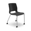 HON Motivate Armless 4-Leg Stacking Chair Mesh in Black | 35.75 H x 28.31 W x 22.19 D in | Wayfair HONMG201CU10