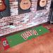 FANMATS Collegiate NCAA Syracuse University Putting Green 72 in. x 18 in. Non-Slip Indoor Only Door Mat Synthetics in Red/Green | Wayfair 10332