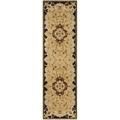 SAFAVIEH Classic Chedomir Floral Wool Runner Rug Gold/Cola 2 3 x 8