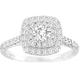 Ladies Ring -925 Sterling Silver Dazzling Round-Cut Simulated Diamond A Stunning Wedding Engagement Bridal Ring K