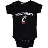 Infant Black Cincinnati Bearcats Arch & Logo Bodysuit