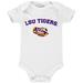 Infant White LSU Tigers Arch & Logo Bodysuit