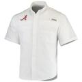Men's Columbia White Alabama Crimson Tide PFG Tamiami Shirt