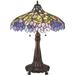 Meyda Tiffany 30452 Vintage Stained Glass / Tiffany Table Lamp From The Wisteria