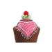 Tori Home 6" Brown & Pink Strawberry Ice Cream Cone Christmas Ornament in Brown/Pink | 1 H x 4 W x 11 D in | Wayfair XN7377-CX/PK