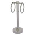 Allied Brass 2-Ring Guest Countertop Towel Stand Metal in Gray | 12 H x 5 D in | Wayfair 953T-SN