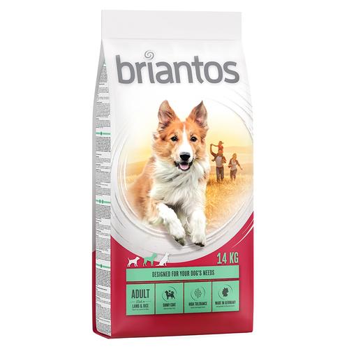 2x14kg Adult Lamm & Reis briantos Hundefutter trocken Sparpaket