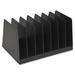 Sparco Products Desk Sorter, 6 Compartment, 7-7/8"x6-1/4"x6-1/2" Plastic in Black | 6.4 H x 7.9 W x 6.2 D in | Wayfair 11875