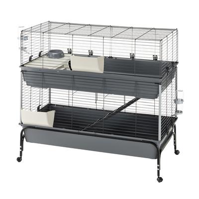 Ferplast Kaninchenkäfig Vital 120 2-stöckig 120x60x116cm Kleintier