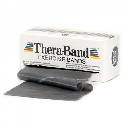 TheraBand - Übungsband - Fitnessband Gr 12,8 c m x 5,50 m weiß/grau