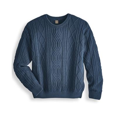 Blair Men's John Blair Fisherman Sweater - Blue - 2XL