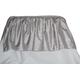 Baby Doll Crocodile Crib Skirt/Dust Ruffle, Silver/Grey
