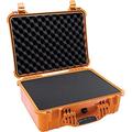 PELI 1520 Shockproof Transport Case for Fragile Equipment, IP67 Watertight and Dustproof, 49L Capacity, Made in Germany, With Customisable Foam Insert, Orange