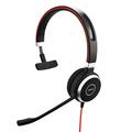 Jabra Evolve 40 MS Mono Headset – Microsoft Certified Headphones for VoIP Softphone with Passive Noise Cancellation – USB-Cable with Controller – Black