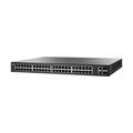 Cisco SF220-48P Smart Switch | 48 10/100 Fast Ethernet Ports | 2 Gigabit Ethernet (GbE) Ports | 375W PoE | Limited Lifetime Protection (SF220-48P-K9-UK)