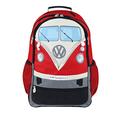 BRISA VW Collection - Volkswagen Hiking Laptop University Backpack in T1 Bus Campervan Design (30 L/7.9 gal/Large/Red)