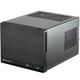 SilverStone SST-SG13B-Q - Sugo Mini-ITX Compact Computer Cube Case, Plastic Front Panel with Faux Aluminum Finish, black