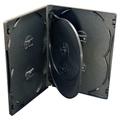 Vision Media - 6 Way Black Multi DVD/CD Case (25pcs) 14mm Spine