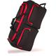 DK Luggage Extra Large 39" Travel Bag Wheeled Holdall Suitcase 3 Wheels Red Trimming Black