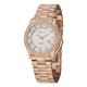Stuhrling Original Women's Quartz Watch with White Dial Analogue Display and Rose Gold Stainless Steel Bracelet 910.03
