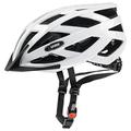 uvex i-vo - Lightweight All-Round Bike Helmet for Men & Women - Individual Fit - Upgradeable with an LED Light - White - 56-60 cm