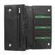 VISCONTI Leather Travel Organiser Wallet RFID Blocking 1179 Black