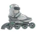 No Fear Womens Ladies Fitness Inline Skates Roller Blades Four Wheel Sports Grey/Teal UK 6