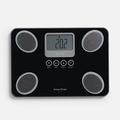 TANITA BC-731 Compact, Glass Innerscan Body Composition Monitor Easy To Read LCD Display 10 Measurements Black