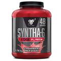 BSN Nutrition Protein Powder Syntha 6 Edge Low Carb and Sugar Whey Protein Shake with Whey Protein Isolate and BCAAs, Muscle Gain Powder, Strawberry Milkshake Flavour, 48 Servings, 1.87 kg