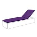 Gardenista Garden Sun Lounger Furniture Cushion Pad | Water Resistant and Breathable Easy Clean Fabric for Outdoors | Patio Outdoor/Indoor Seat Pad | Wood/Plastic Lounger Pads (2 Piece, Purple)