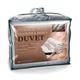 Littens - Luxury Duck Feather and Down Duvet Quilt, 15 Tog, King Bed Size, 230TC 100% Cotton Anti-Dust Mite & Down-Proof