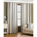 Riva Paoletti Broadway Ringtop Eyelet Curtains (Pair) - Blue, Grey And Cream, 168cm x 229cm