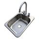 Counter Top Sunk Inset Stainless Steel Hand WASH Basin Sink Waste, Plug & Tap