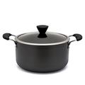 Zinel 4153 Non-Stick Stockpot/Casserole with Hard Anodised Induction Base, Grey, 26cm