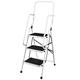 Home Vida 3 Step Ladder With Safety Handrail Foldable Safety Non Slip Matt Safe Heavy Duty