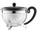 Bodum Chambord Tea Pot with Coloured Plastic Lid - 1.3 L/44 oz, Black