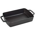 STAUB Cast Iron Oven Dish, Black 3.15 L