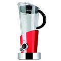 BUGATTI, Vela Evolution, Electric Blender for Milk Shakes and Smoothies, Ice Crusher Function Included, 4 Speeds, Capacity 1.5 Liter, 500 W, Innovative Design, Red Color